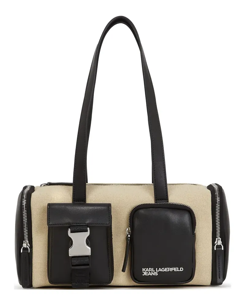 Karl Lagerfeld Schultertasche mit Logo-Print - Nude Nude
