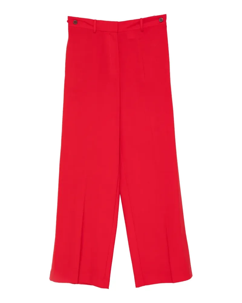 ALYSI pressed-crease wide-leg trousers - Rot Rot