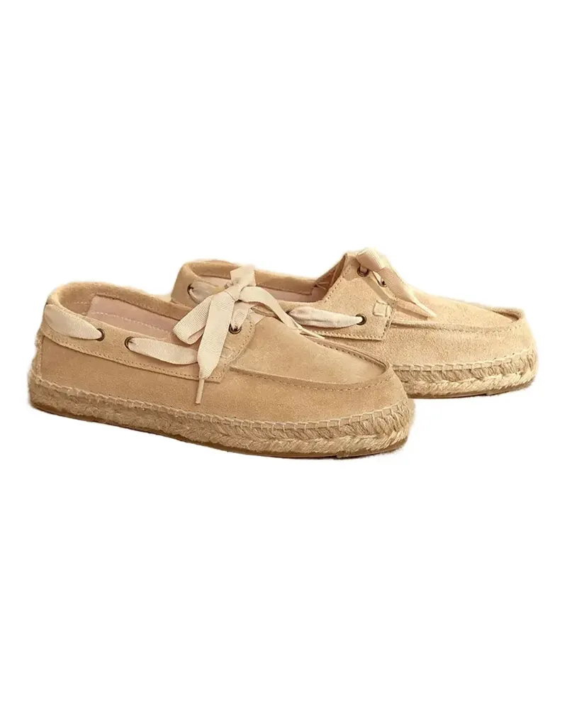 Manebí Loafer aus Wildleder - Nude Nude
