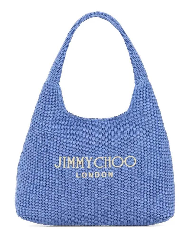 Jimmy Choo raffia shopping bag - Blau Blau
