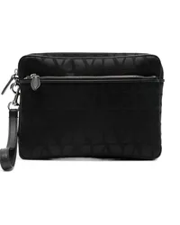 Valentino Garavani Clutch aus Logo-Jacquard Schwarz