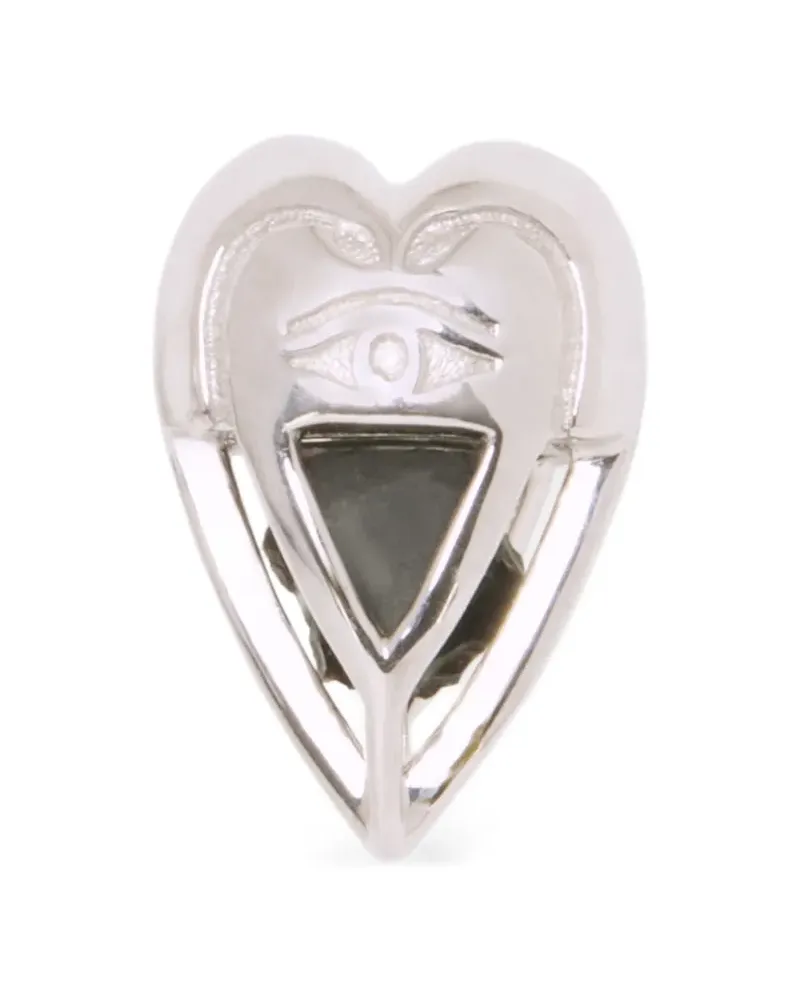 CAPSULE ELEVEN Ohrringe mit Herzform - Silber Silber