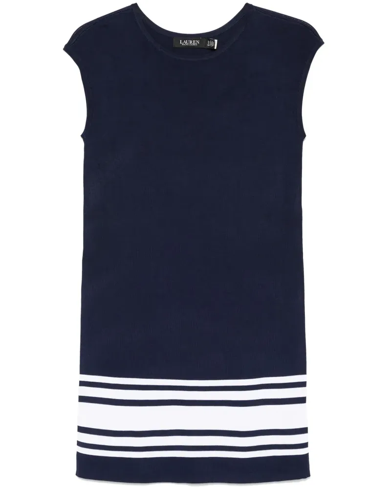 Ralph Lauren Kurzes Kleid mit Streifendetail - Blau Blau