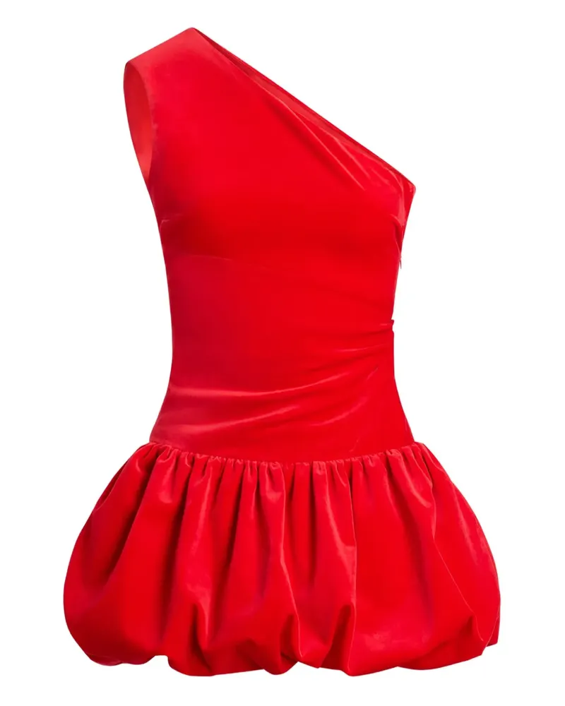Patou One-Shoulder-Minikleid mit Ballonsaum - Rot Rot