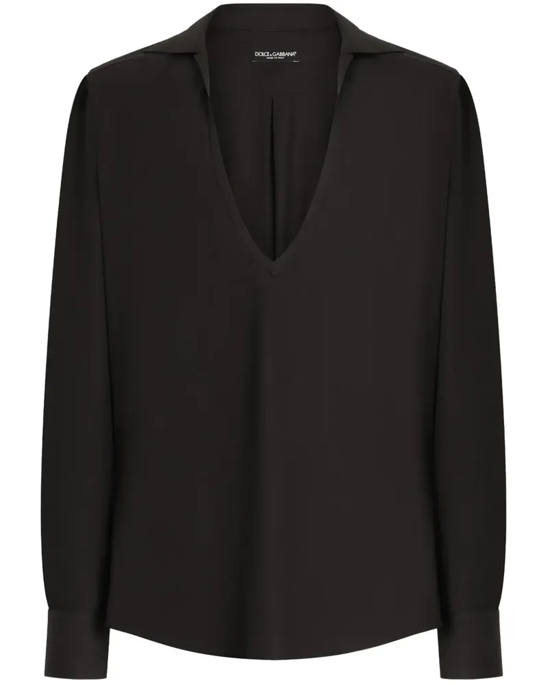 Dolce & Gabbana Klassisches Hemd - Schwarz Schwarz