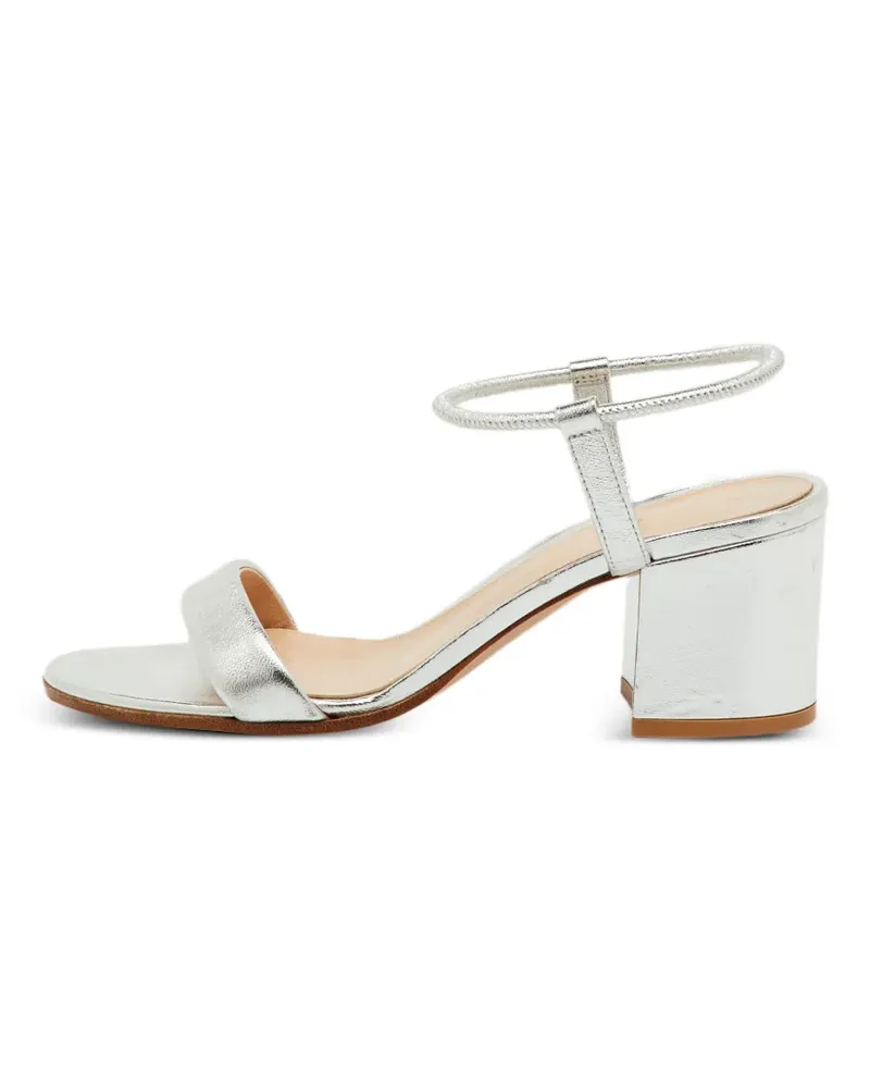 Gianvito Rossi Nikki Sandalen mit Knöchelriemen - Silber Silber