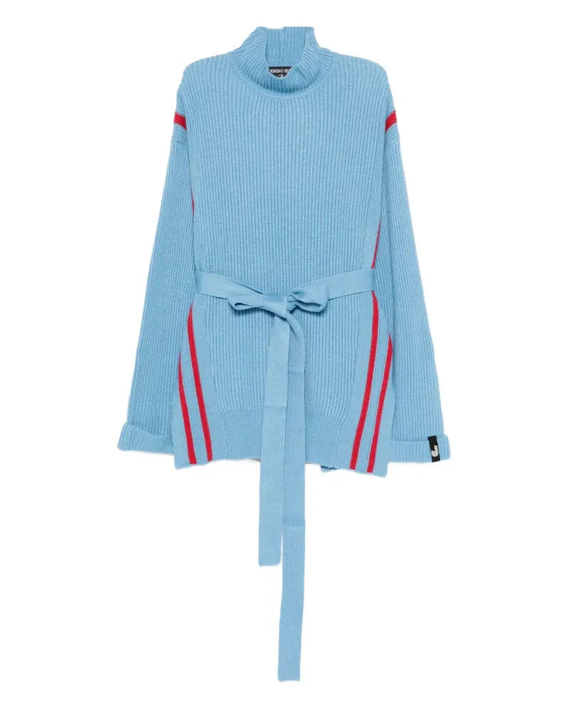 Iceberg Gestreifter Rollkragenpullover - Blau Blau