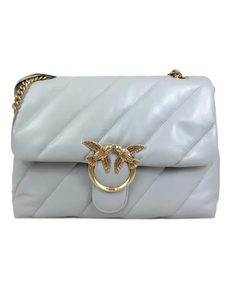 Pinko quilted chain-strap shoulder bag - Grau Grau