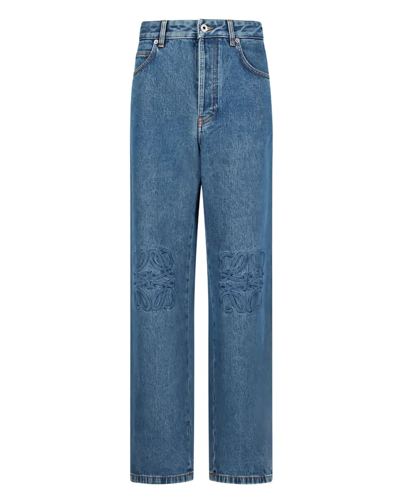 Loewe Jeans mit Anagram-Stickerei - Blau Blau