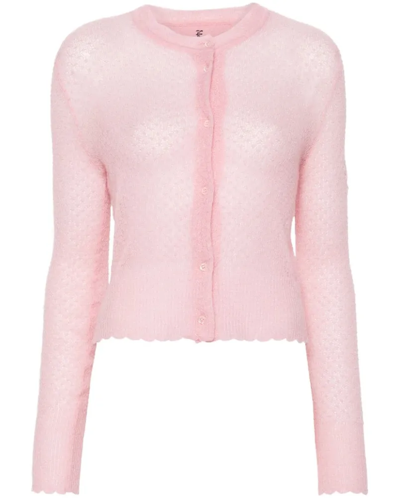 Ermanno Scervino Gehäkelter Cardigan Rosa