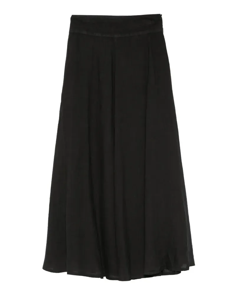 120% Lino linen skirt - Schwarz Schwarz