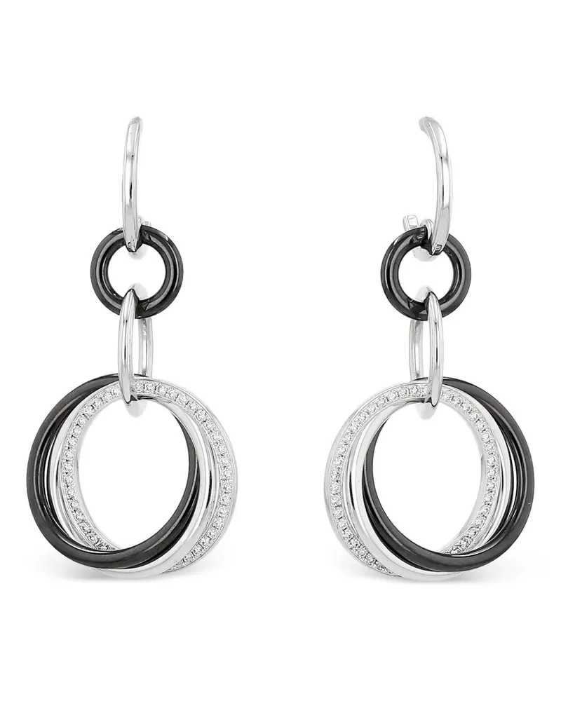 Cartier 2019 Trinity diamond-embellishment earrings - Silber Silber