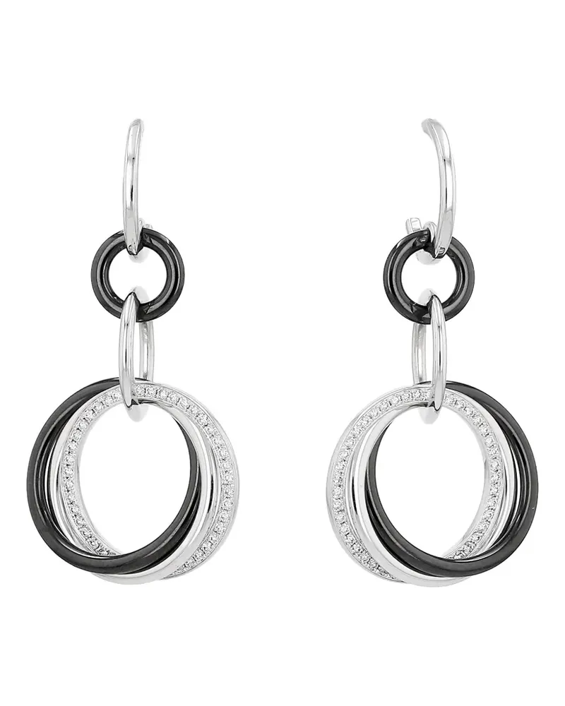 Cartier 2019 Trinity diamond-embellishment earrings - Silber Silber