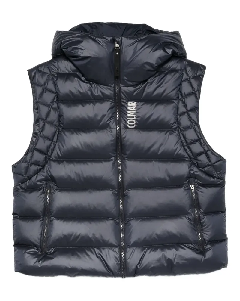 Colmar zip-fastening hooded gilet - Blau Blau