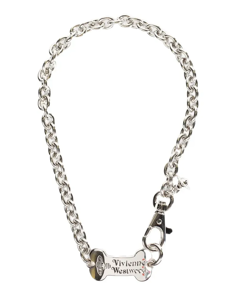 Vivienne Westwood dog tag bracelet - Silber Silber