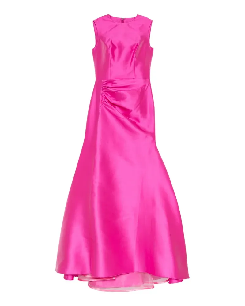 Isabel Sanchís Gerafftes Abendkleid - Rosa Rosa
