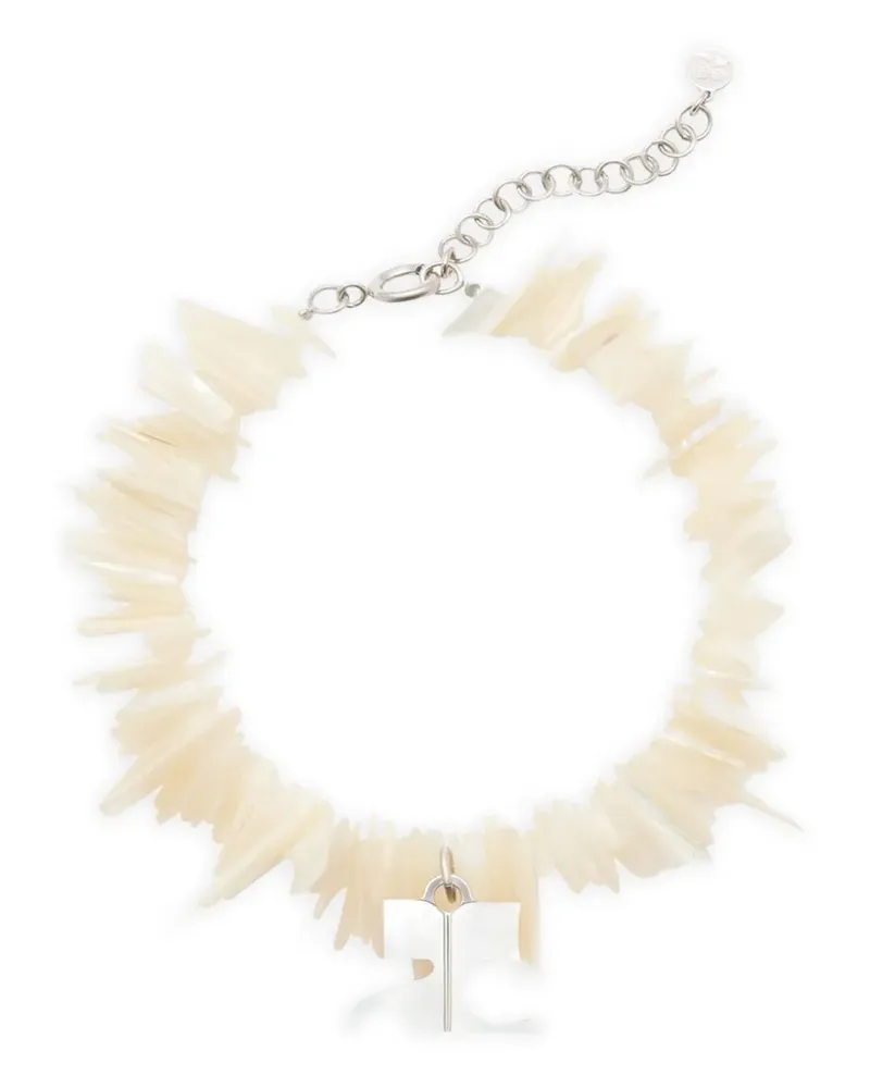 Courrèges Armband mit spitzen Nieten - Silber Silber
