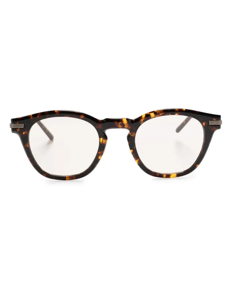 Oliver Peoples Len Brille in Schildpattoptik - Braun Braun