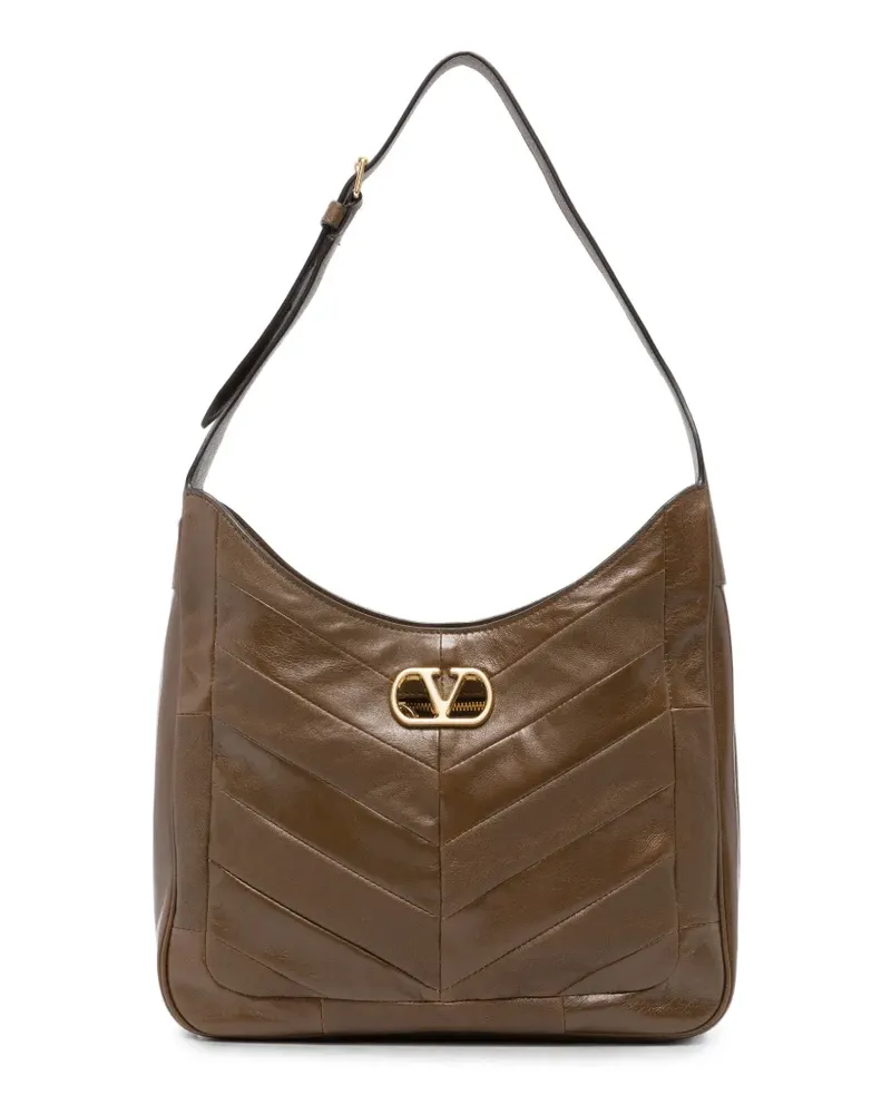 Valentino Garavani VLogo Signature Schultertasche - Braun Braun