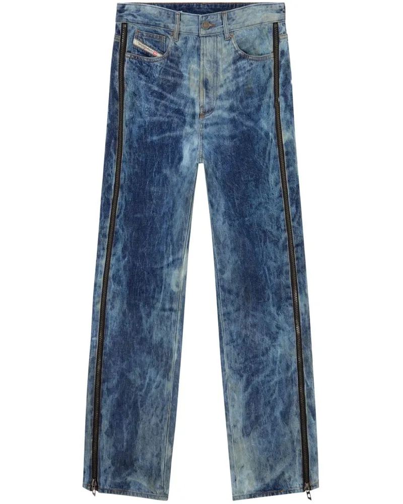 Diesel D-Rise Straight-Leg-Jeans - Blau Blau