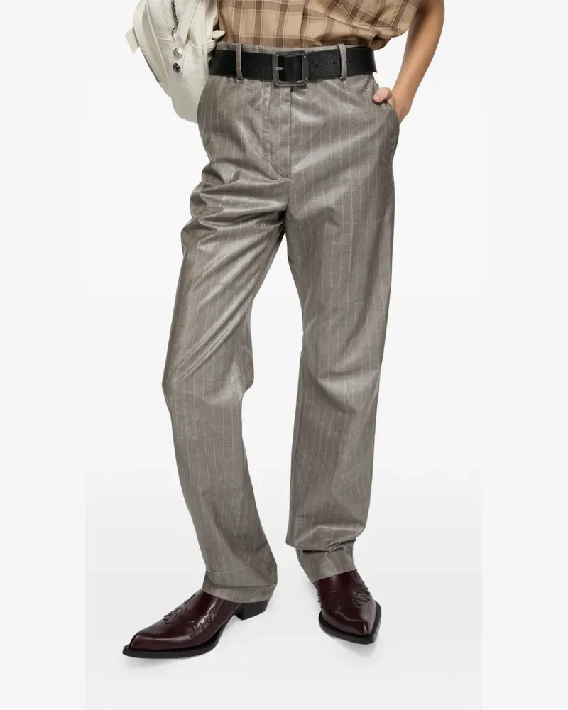 Acne Studios Hose mit Nadelstreifen - Grau Grau