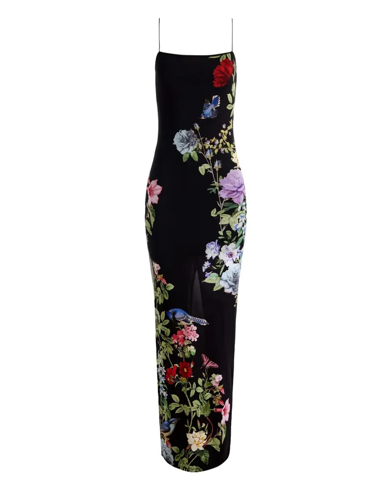 Alice + Olivia Fifi Maxikleid - Schwarz Schwarz