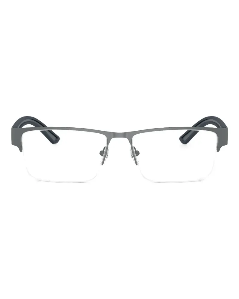 Emporio Armani rectangle-frame glasses - Grau Grau