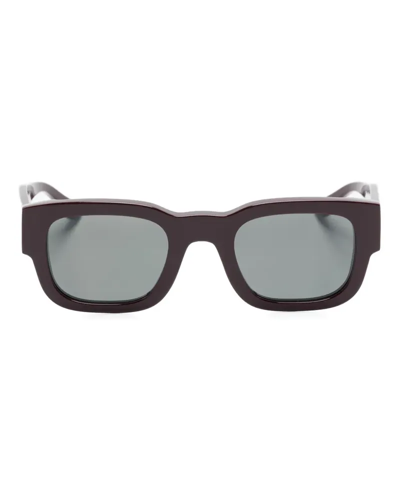 Thierry Lasry Eckige Foxxxy Sonnenbrille - Schwarz Schwarz