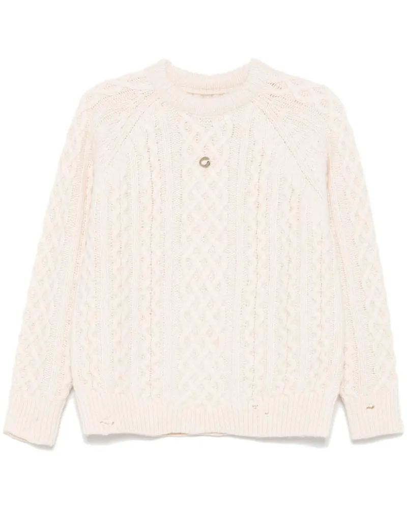 COPERNI Pullover mit Aran-Strickmuster - Nude Nude