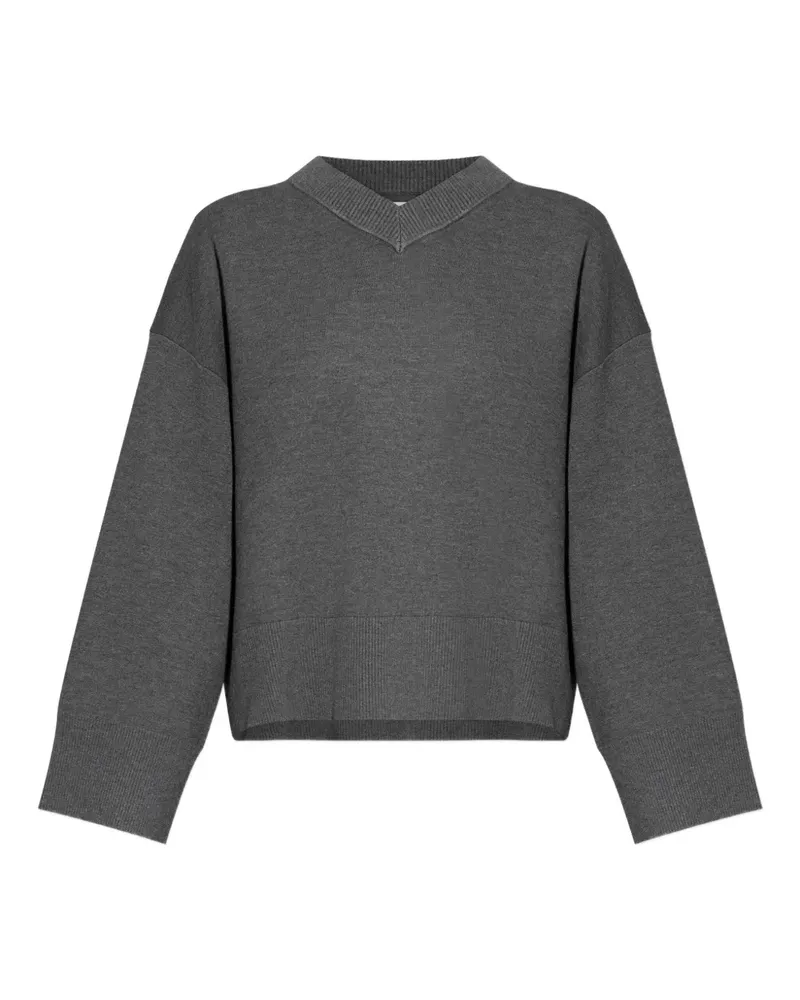Samsøe & Samsøe Salula V-neck sweater - Grau Grau