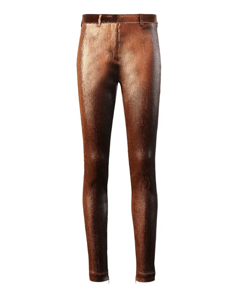 Roberto Cavalli Hose mit Metallic-Einsatz Metallic
