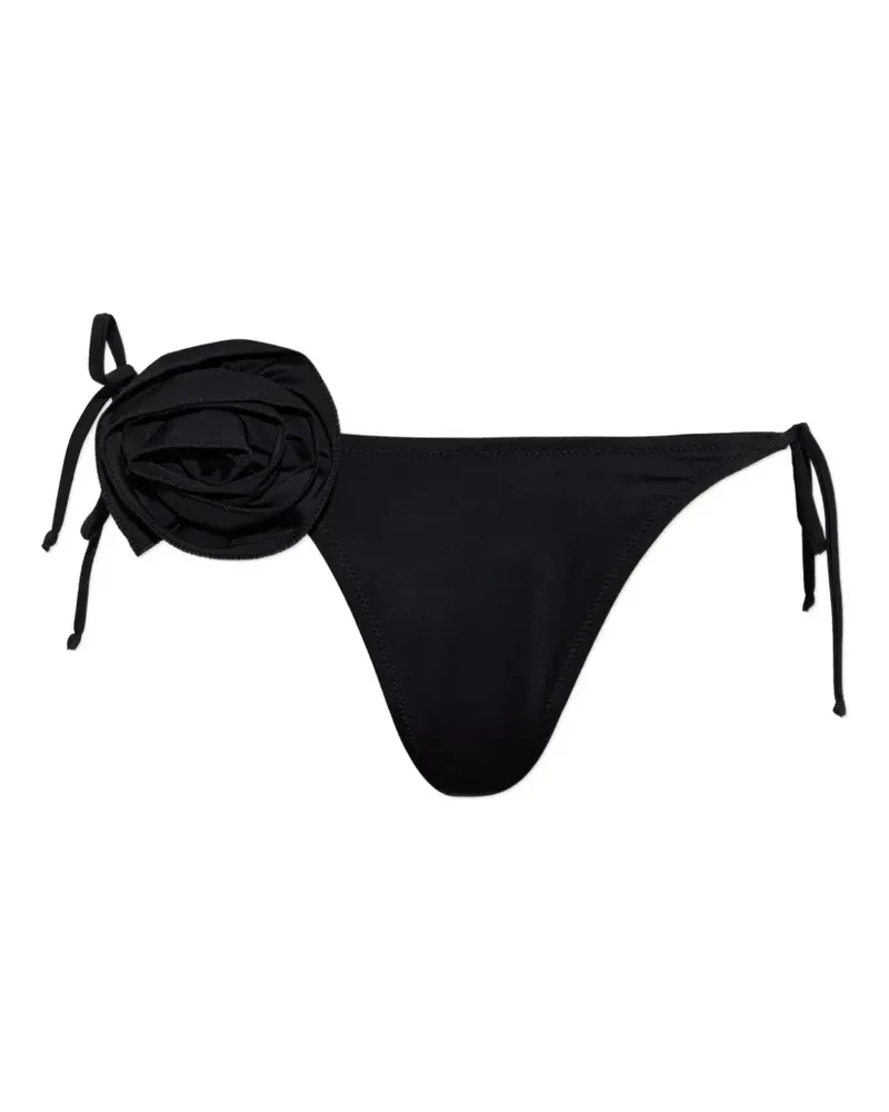 Moschino floral-detail bikini bottoms - Schwarz Schwarz