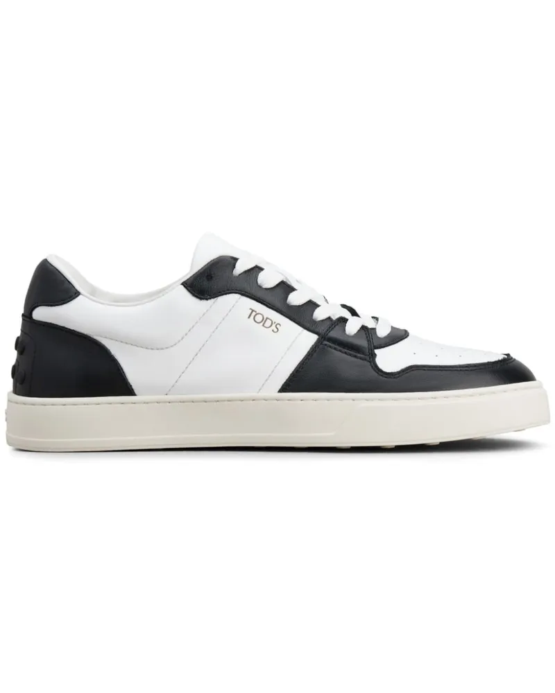 TOD'S Sneakers mit Kontrasteinsatz - Weiß Weiß