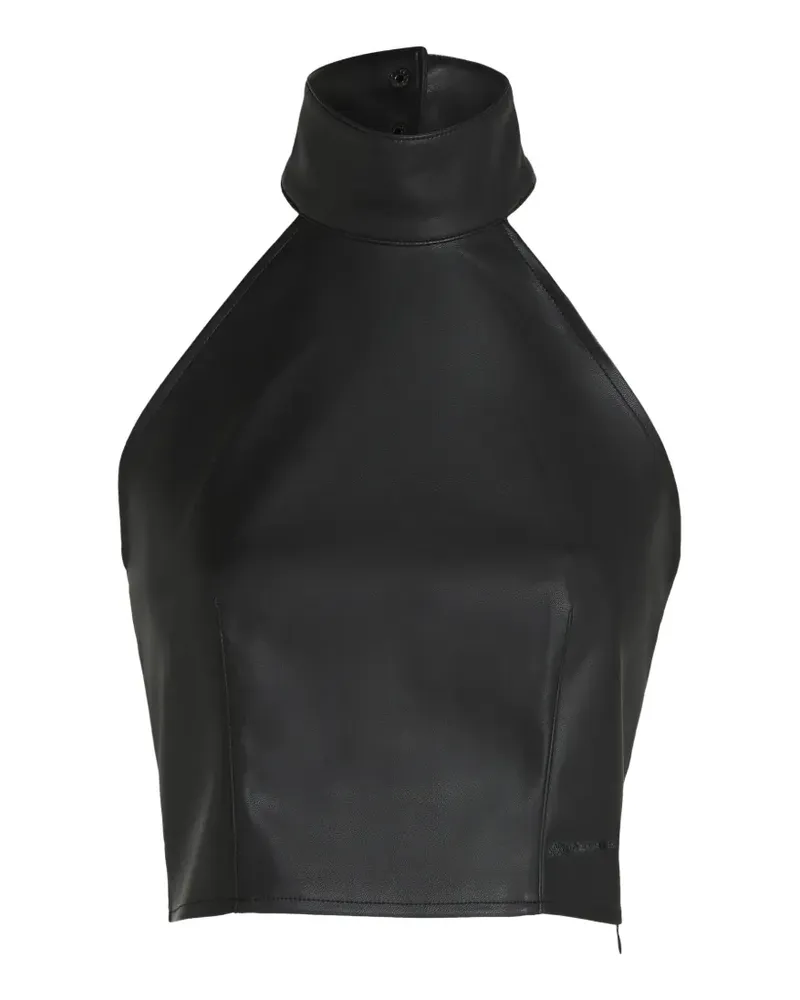 Karl Lagerfeld Top mit Neckholder - Schwarz Schwarz