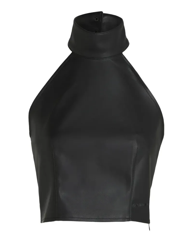 Karl Lagerfeld Top mit Neckholder - Schwarz Schwarz