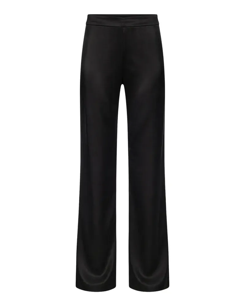 The Row satin-finish trousers - Schwarz Schwarz