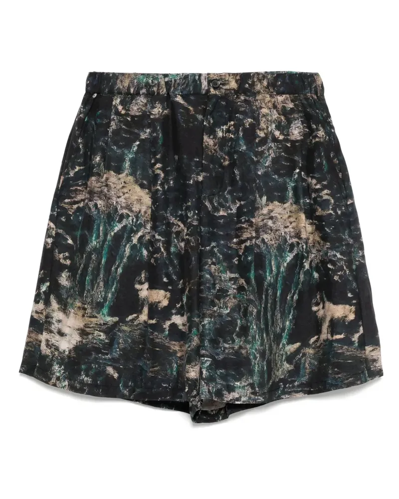 TAAKK Shorts mit grafischem Print - Schwarz Schwarz