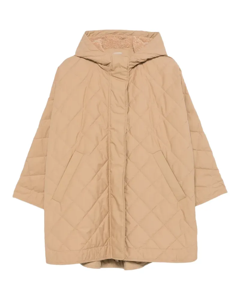 Moncler Gestepptes Cape mit Kapuze - Nude Nude