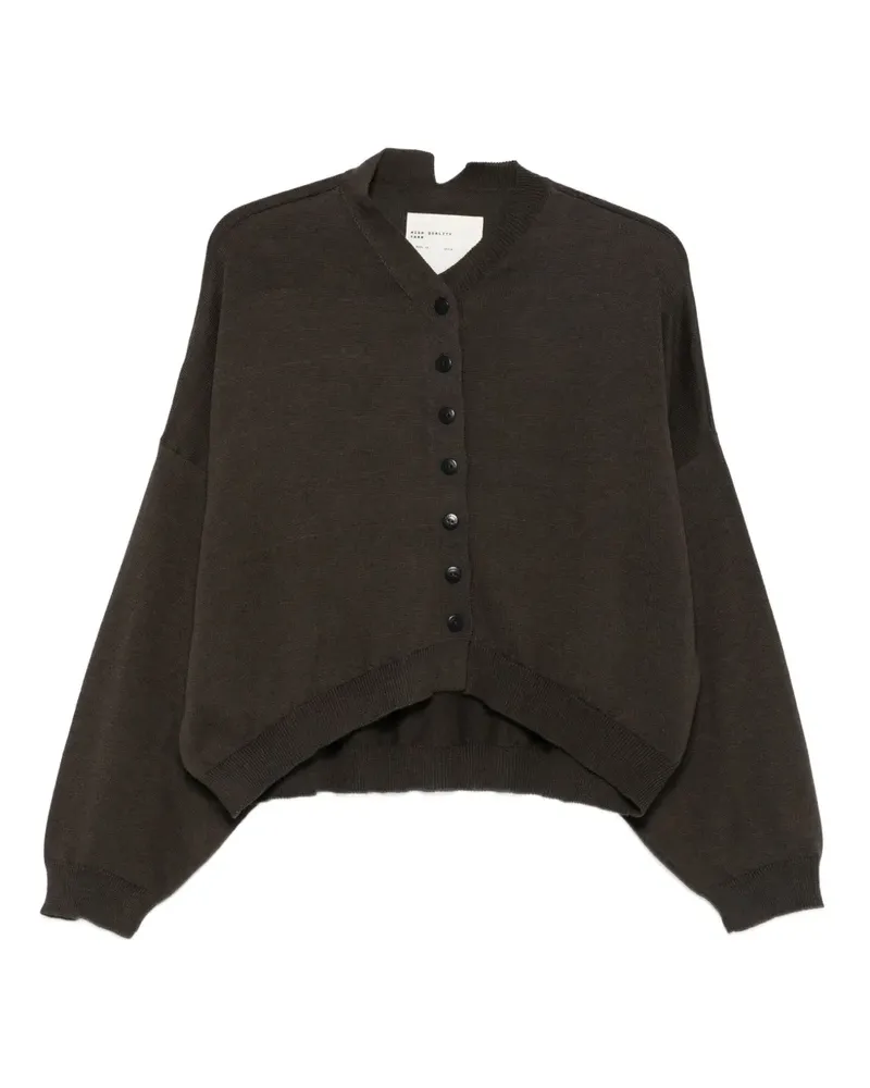 CORDERA Cardigan mit V-Ausschnitt - Grün Grün