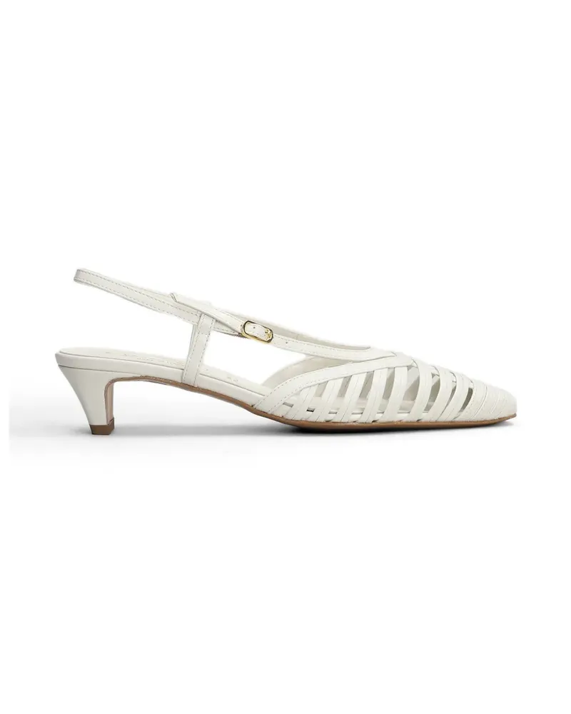 Bianca Di caged-design slingback pumps - Nude Nude