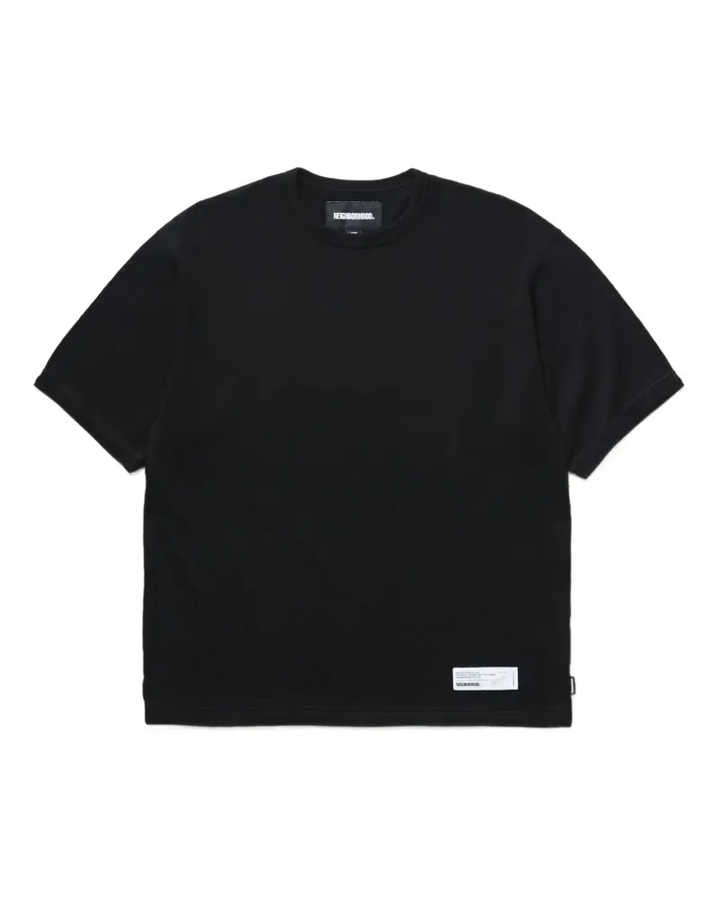Neighborhood T-Shirt mit Logo-Patch - Schwarz Schwarz