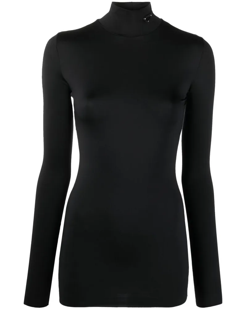 Prada Top mit Logo - Schwarz Schwarz