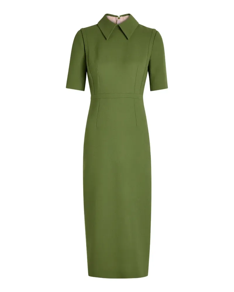 EMILIA WICKSTEAD Valletta short-sleeve midi dress - Grün Grün