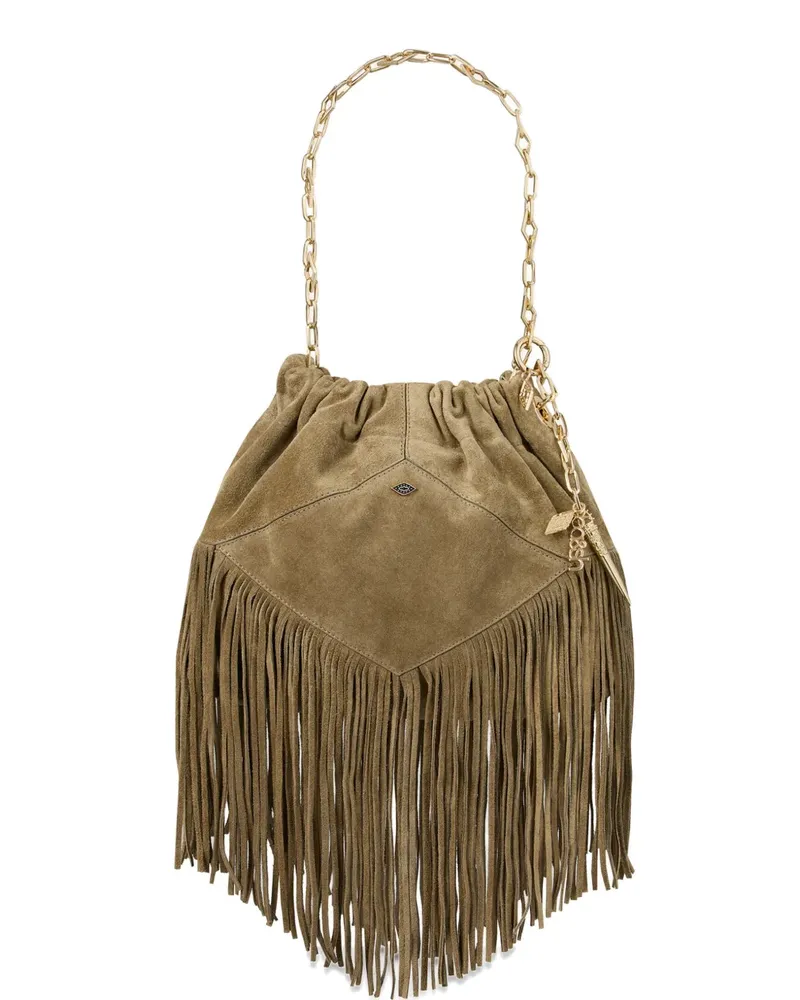 ba&sh June fringe-detail shoulder bag - Braun Braun