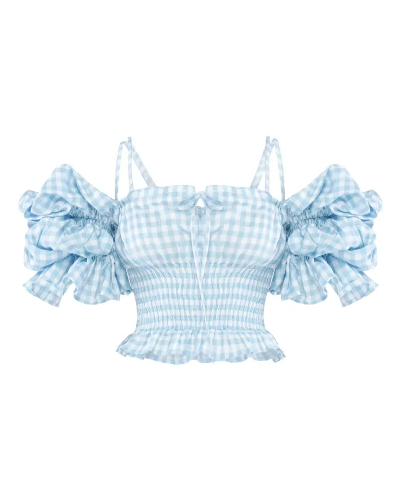 SLEEPER Karierte Bluse - Blau Blau