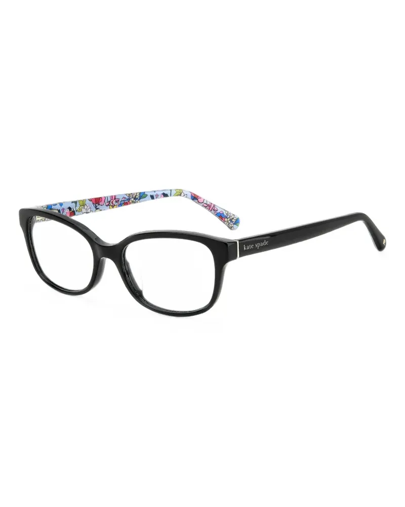 Kate Spade Violette Brille mit Logo-Print - Schwarz Schwarz