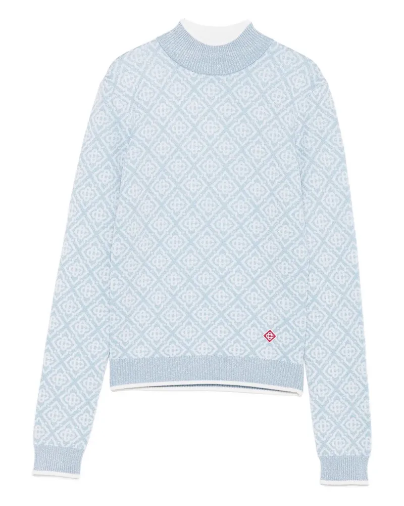 Casablanca Paris Top mit Muster - Blau Blau
