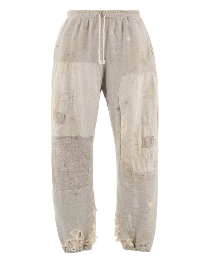 SAINT MXXXXXX patchwork drawstring trousers - Grau Grau