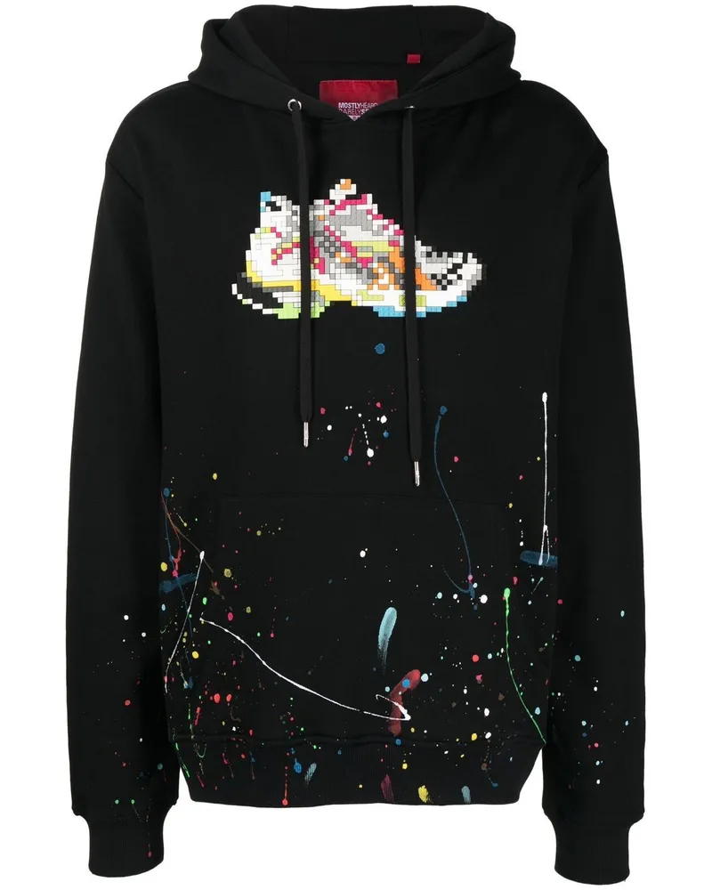 Mostly Heard Rarely Seen Hoodie mit Sneaker-Print - Schwarz Schwarz