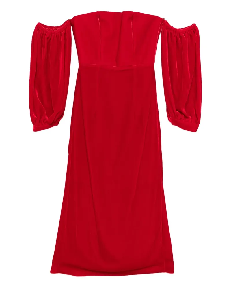 forte_forte Kleid mit Puffärmeln - Rot Rot